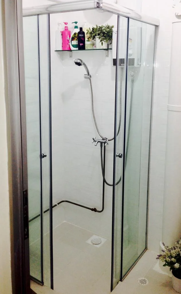 Tempered Glass Shower Slide Door